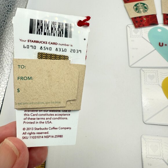 Lot of 11 Starbucks Cards Mini & Die Cut Specialty Holiday Cards – HTF - Picture 10 of 12